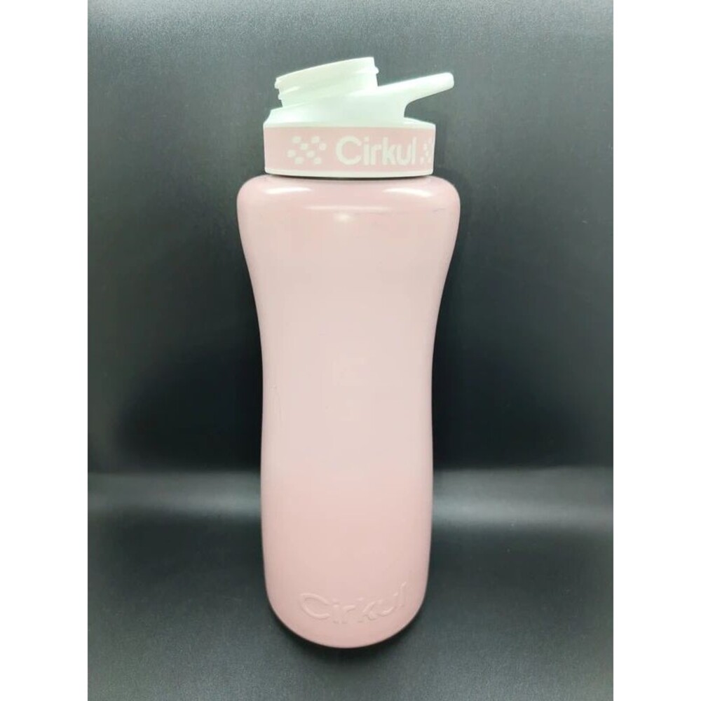 Cirkul Pink Plastic Water Bottle with Comfort Grip Lid
